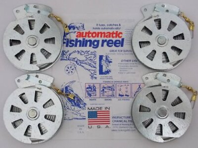 #ad 4 Mechanical Fisher#x27;s Yo Yo Fishing Reels Package of 4 Reels Yoyo Fish Trap...