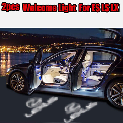 #ad 2PCS LED Car Door Light Shadow Projector Fits For ES IS GX GS LS LX RC UX