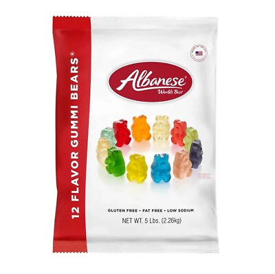 #ad Alabnese Gummy Bears 5 LB Bag Gummi Bears FREE SHIPPING