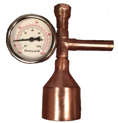 #ad Moonshine Still Keg 2quot; Copper Column Thermometer DIY Kit Distilling Alcohol