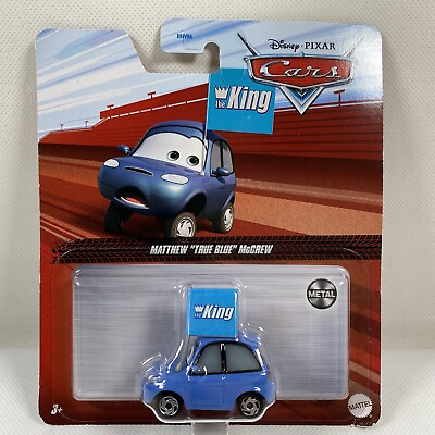 #ad Disney Pixar Cars The King Matthew True Blue McCrew Diecast Mini Car Mattel Toys