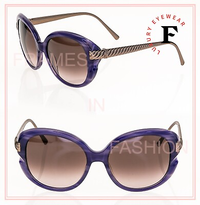 #ad DAVID YURMAN WAVERLY Titanium Cable Bronze Purple Stripe Sunglasses Dy113 113
