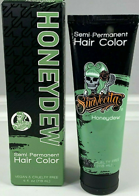 #ad HONEYDEW SEMI PERMANENT GREEN HAIR COLOR NEW 4 OUNCE TUBE WITH BOX MADE IN USA