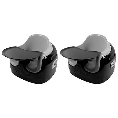#ad Bumbo Toddler Adjustable 3 in 1 Multi Seat High Chair Black Cool Grey 2 Pack