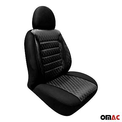 #ad Front Car Seat Covers Protector for Nissan Black Breathable Cotton