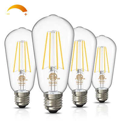 #ad Wholesale LED Edison Bulbs 60W Equivalent 2700K Dimmable Vintage Bulb E26 ETL $13.29