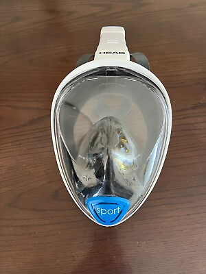 #ad Head Sport Full Face Snorkeling Mask Blue White Size S M FREE SHIPPING