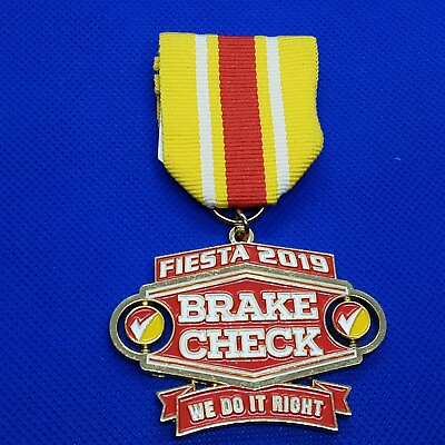 #ad San Antonio Fiesta Medal Brake Check 2019 Checks Rotate