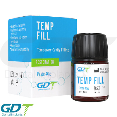 #ad Temp Fill Self Cured Temporary Dental Cavity Filler Hydrophilic 40g Zinc Paste
