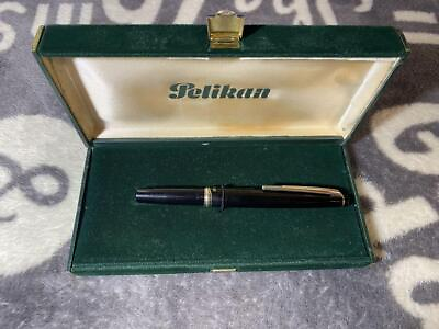 #ad PILOT FOUNTAIN PEN RESIN BLACK GOLD AUTHENTIC ITEM USED WITH CASE