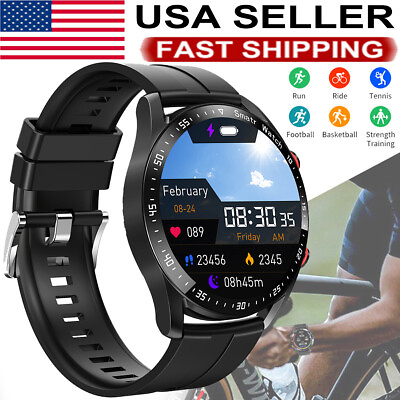 #ad Military Smart Watches for Men IP68 Waterproof Bluetooth Smartwatch for iPhone