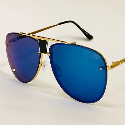 #ad Men Sunglasses Classic Elegant Designer Retro Style Fashion Gold Metal Shades