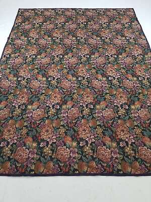 #ad Huge Vintage French Floral Scene Wall Hanging Tapestry 254x188cm