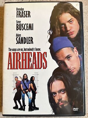#ad Airheads Brendan Fraser DVD 2006 Adam Sandler The Whale OOP Complete Movie