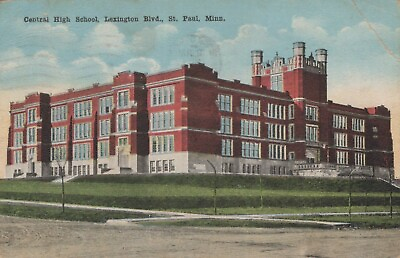 #ad Central High School Lexington St Paul MN Posted Vintage Divided Back Post Card