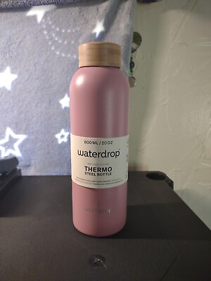 #ad Waterdrop Thermo Steel Bottle 20 oz Pink New 24 H Cold 12 H Hot Vaccuum Sealed