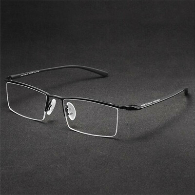 #ad TR90 Flexible Eyeglass Frames Half Rimless Glasses Myopia Rx able Spectacles