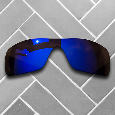 #ad Polarized Violet Mirrored Replacement Lenses for Oakley Batwolf Sunglasses