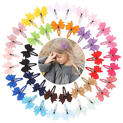 #ad Baby Hair Clips Bows Clip Little Girls Infants Small Hair Bows Clips Accessories