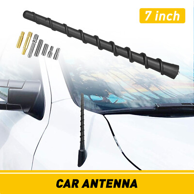 #ad 7quot; Universal Car Antenna Radio AM FM Antena Roof Mast Spiral Style For Toyota US