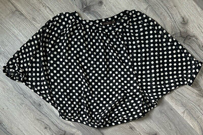 #ad The Limited Polka Dot Sheer Blouse Top Work Office Dolman Sleeve Womens Sz S M