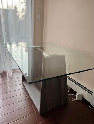 #ad glass table top rectangle