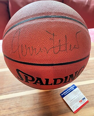 #ad Jerry West Signed PSA Authenticated Basketball