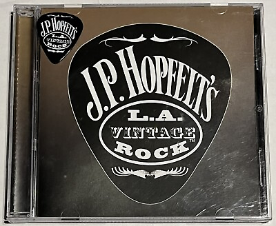 #ad J.P Hopfelt#x27;s L.A. Vintage Rock Audio CD 2012 w Guitar Pick Rock Rebel Records
