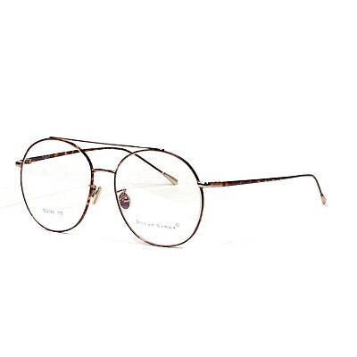 #ad New Dream Himax S22183 C5 Tortoise Gold Metal Frame Round Eye Glasses #689