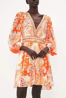 #ad Camilla Blouson Flared Dress Dragon Mother $799 SZ S