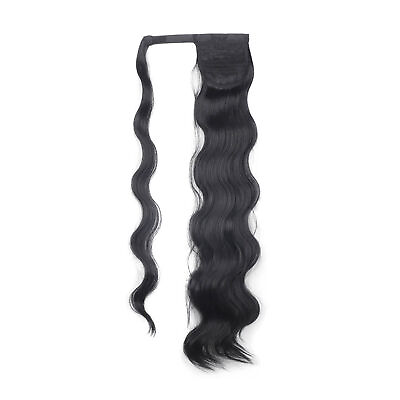 #ad Women Hairpiece Soft Breathable Powerful Long Wave Drawstring Ladies Ponytail