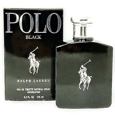 #ad Ralph Lauren Polo Black 4.2 oz EDT Sophisticated Men#x27;s Cologne Sealed Box