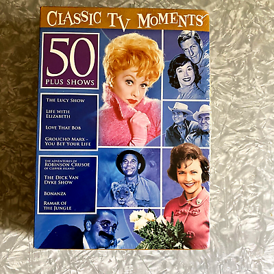 #ad New Classic TV Moments 50 Shows DVD 7 Disc Boxset 2600 Min *Partially Opened*
