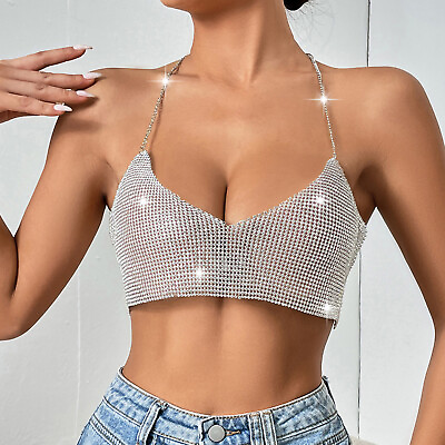 #ad Women#x27;s Solid Color Backless Sexy With Metal Embellishments Basics Camisole