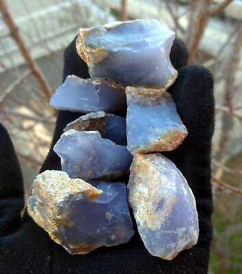 #ad Wholesale Raw Small Pieces Blue Chalcedony 1 Lb $39.00