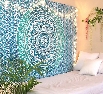 #ad Tapestry Wall Hanging Decor Hippie Bohemian Mandala New Indian Twin Decoration