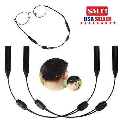 #ad 2 4PCS Glasses Strap Neck Cord Eyeglasses Band Sunglasses Holder Fitting Reading