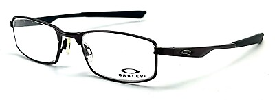 #ad #ad NEW OAKLEY POLISHED BROWN BLACK AUTHENTIC EYEGLASSES 53 18 133