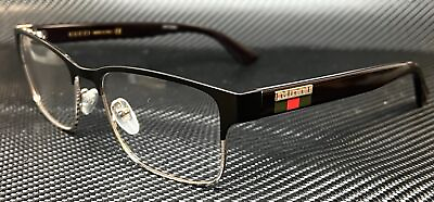 #ad GUCCI GG0750O 001 Black Rectangle Square Men#x27;s 56 mm Eyeglasses