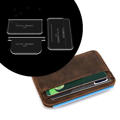#ad Card Holder Leather Templates Leather Pattern Template Acrylic Tool Wallet