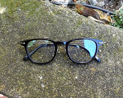 #ad Super Vintage SV81 Black Retro Style Eyeglasses