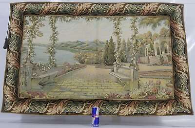#ad Vintage River Scene Wall Hanging Tapestry 145x90cm