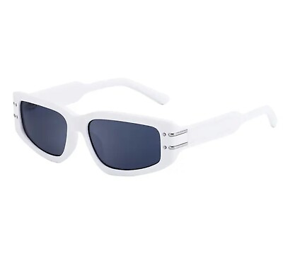 #ad Classic Small Frame Rectangle Sunglasses Women 2024 white