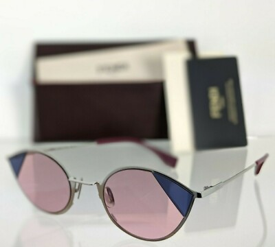 #ad Brand New Authentic Fendi FF 0342 S Sunglasses AVBU1 Silver Frame 0342 51mm
