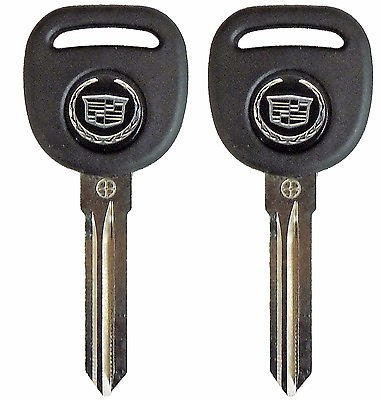 #ad 2 Circle Plus Transponder Chip Keys for Cadillac Escalade CTS DTS with logo.