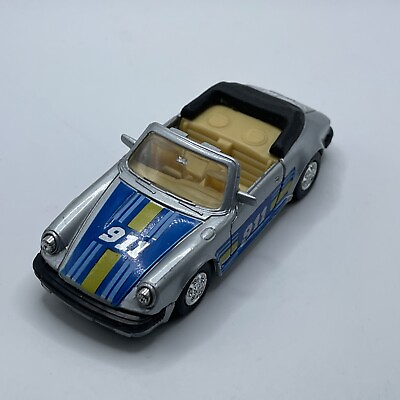 #ad Porsche 911 SC Silver Blue Convertible