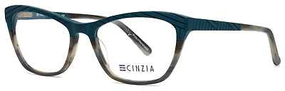 #ad CINZIA CIN 5094 C2 Teal Horn Womens Cat Eye Full Rim Eyeglasses 53 17 135 B:38