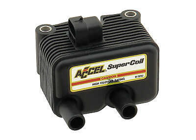 #ad Accel SuperCoil Black Twin Cam Ignition Coil for Electronic Ignition Motorcycles $194.95