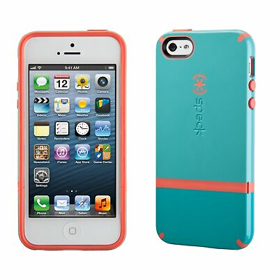 #ad Speck CandyShell Flip iPhone 5s 5 iPhone SE Hard Snap Case Pool Blue Salmon Pink