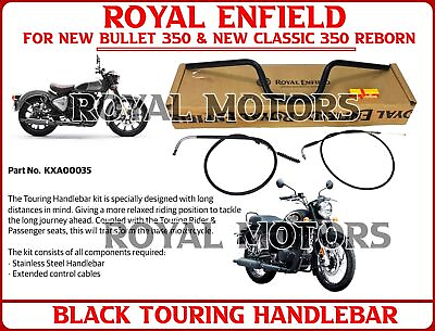 #ad Royal Enfield quot;BLACK TOURING HANDLEBARquot; For New Bullet 350 amp; New Classic 350